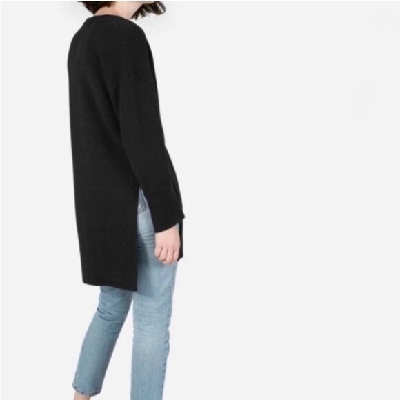 Everlane Black Cashmere Blend Long Button Front Cardigan Sweater Women’s XS - Picture 4 of 11